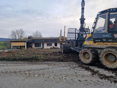 Bauplatzräumung Forwarder